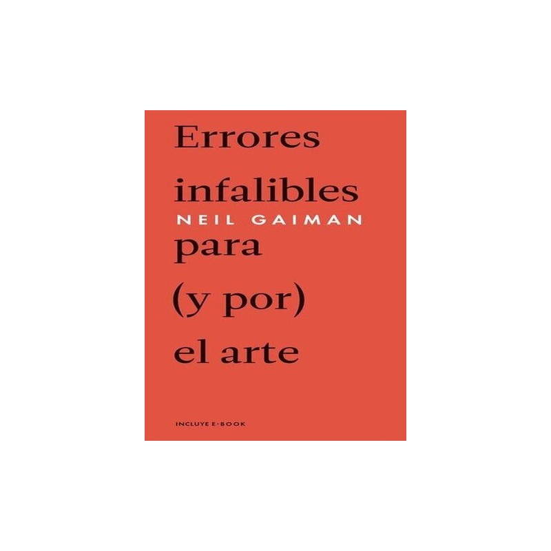 ERRORES INFALIBLES PARA Y POR EL ARTE – LIBRERIA PARTHENON